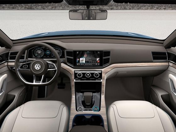 Volkswagen CrossBlue concept interior Volkswagen CrossBlue concept interior