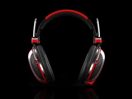 Ferrari Scuderia P200 headphone front shot Ferrari Scuderia P200 headphone front shot