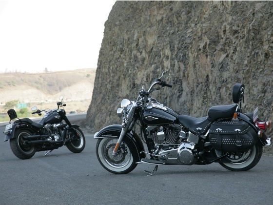 Harley-Davidson Softail Heritage and Fatboy Special static shot