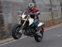 Aprilia Dorsoduro 1200 in action