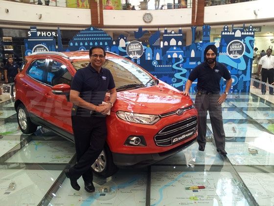 Ford EcoSport on display in Delhi Ford EcoSport on display in Delhi