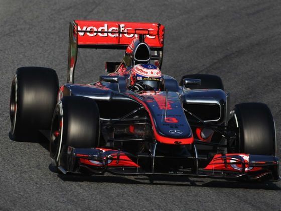 Jenson Button McLaren team