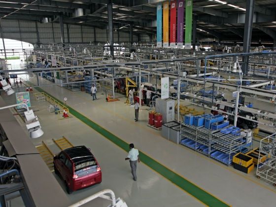 Aerial shot of the e2o factory Aerial shot of the e2o factory