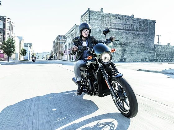 Harley-Davidson Street 750 action shot Harley-Davidson Street 750 action shot