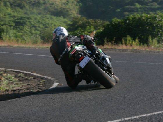 Kawasaki ZX-10R ABS rear action shot