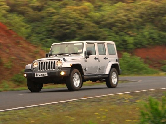 Jeep Wrangler Sahara action shot Jeep Wrangler Sahara action shot