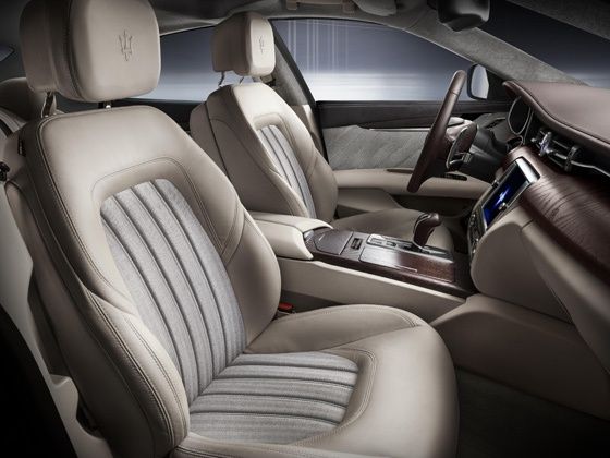 Maserati Quattroporte Ermenegildo Zegna Limited Edition interior shot Maserati Quattroporte Ermenegildo Zegna Limited Edition interior shot