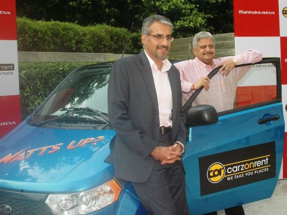 Carzonrent-Mahindra alliance introduces e2o for hire Carzonrent-Mahindra alliance introduces e2o for hire