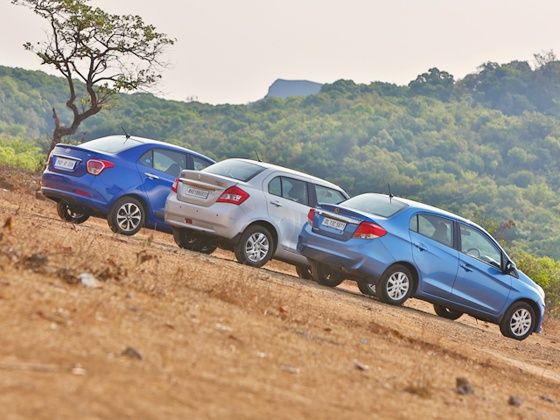 Hyundai Xcent, Swift Dzire, Honda Amaze rear Hyundai Xcent, Swift Dzire, Honda Amaze rear