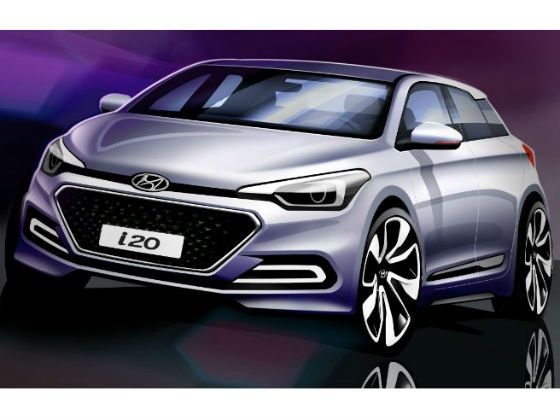 2014 Hyundai i20 rendering front 2014 Hyundai i20 rendering front