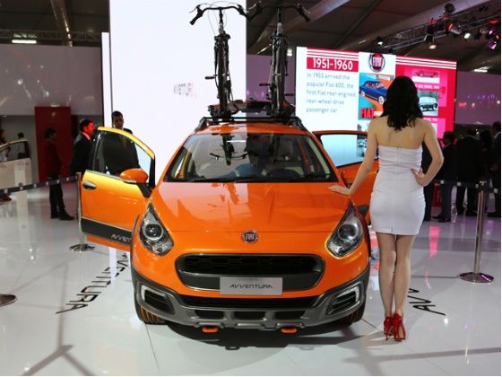 Auto Expo 2014 Fiat Avventura Front Auto Expo 2014 Fiat Avventura Front