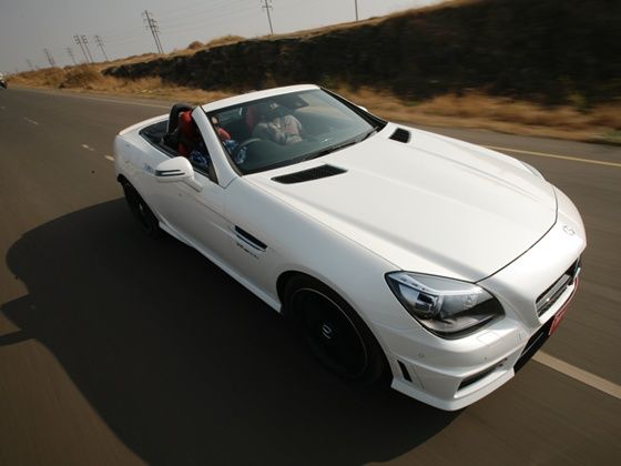 Mercedes-Benz SLK 55 AMG in action