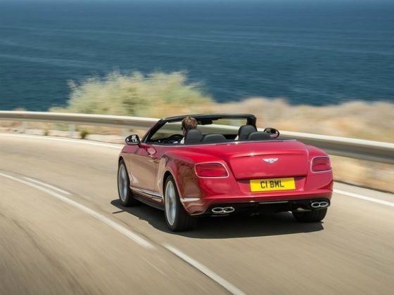 Bentley Continental GTC V8 S in action
