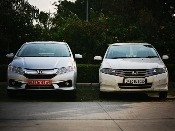 Difference between new and old honda city india #5