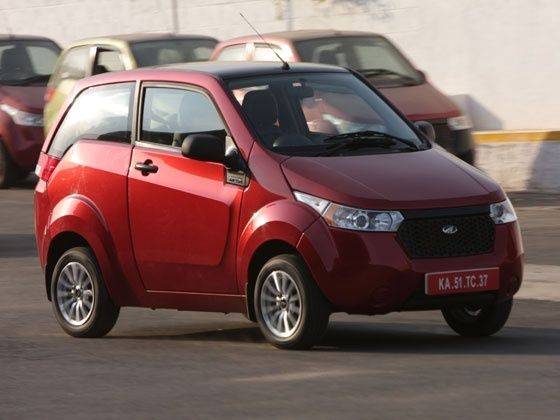 Mahindra e2o action shot