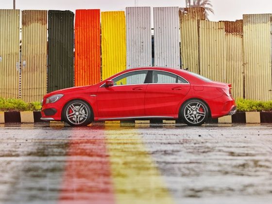 Mercedes-Benz CLA45 AMG side Mercedes-Benz CLA45 AMG side