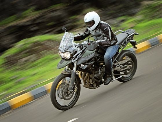 Triumph Tiger 800XC on road