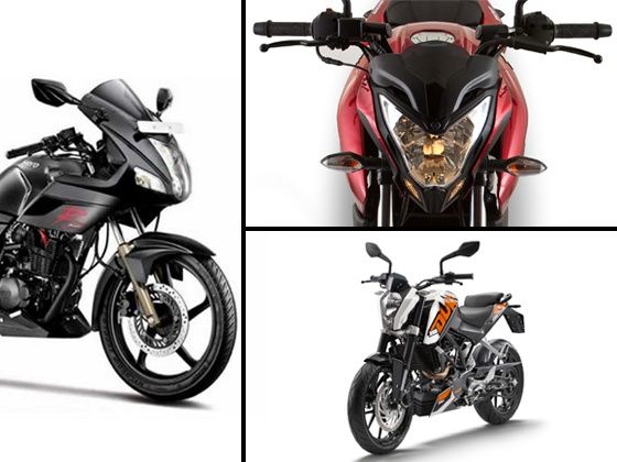 2014 Hero Karizma R, KTM 200 Duke and Bajaj Pulsar 200NS 2014 Hero Karizma R, KTM 200 Duke and Bajaj Pulsar 200NS