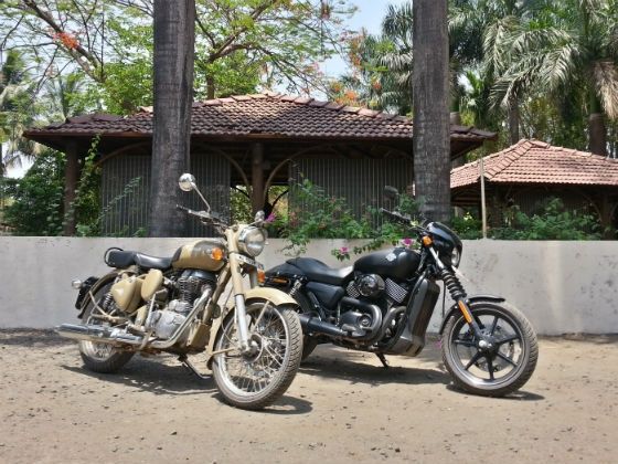 Harley-Davidson Street 750 vs Royal Enfield Desert Storm Harley-Davidson Street 750 vs Royal Enfield Desert Storm