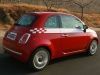 Fiat 500 rear angle shot