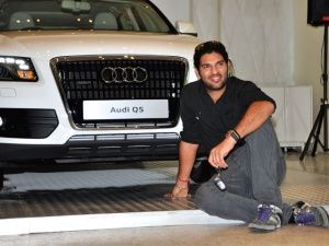 Yuvraj and Audi Q5 Yuvraj and Audi Q5