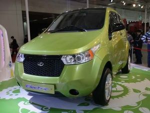 Mahindra Reva at the Delhi Auto Expo 2012 Mahindra Reva at the Delhi Auto Expo 2012