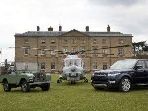 Land Rover Hue Navy Helicopter and new Range Rover Sport Land Rover Hue Navy Helicopter and new Range Rover Sport