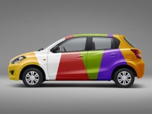 Datsun Go possible color options: In Pictures! Datcun Go in a color collage