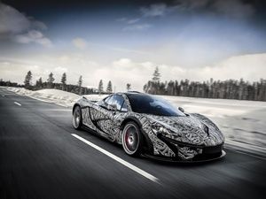 McLaren P1 winter testing McLaren P1 winter testing