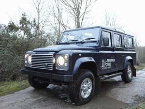 Land Rover electric research vehicle Land Rover electric research vehicle