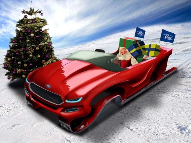 Ford Evos concept sleigh by Team ZigWheels Posted on 26 Dec 2011 1012 Views