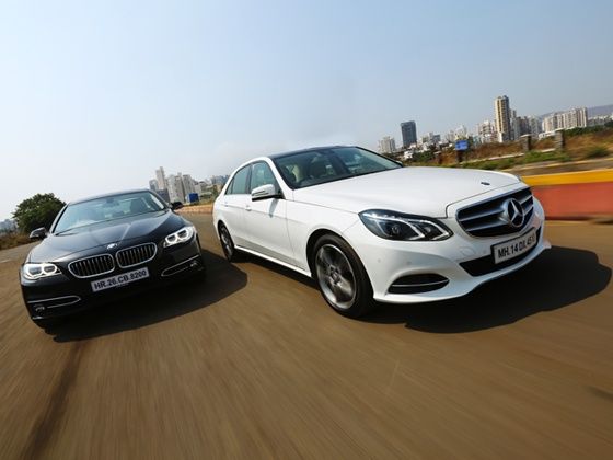 BMW 5 Series & Merc E-Class ride